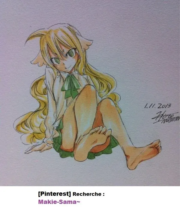Educational authentic reference image (Mavis Fairy). — educational authentic (REAL) shikishi reference associated with Hiro Mashima