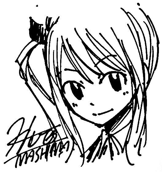 Educational authentic reference image (Fairy Tail Family(1)). — educational authentic (REAL) shikishi reference associated with Hiro Mashima