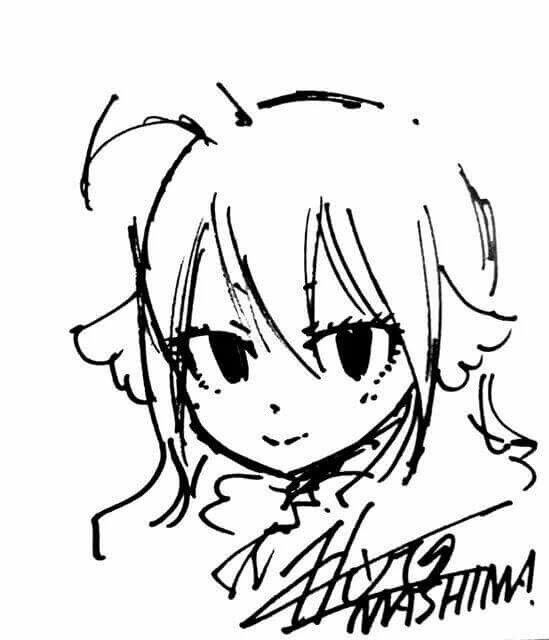 Educational authentic reference image (Fairy Tail Drawing(1)). — educational authentic (REAL) shikishi reference associated with Hiro Mashima