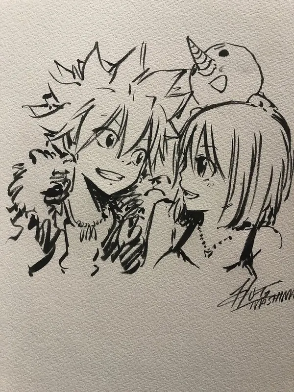 Educational authentic reference image (Fairy Tail Photos(1)). — educational authentic (REAL) shikishi reference associated with Hiro Mashima