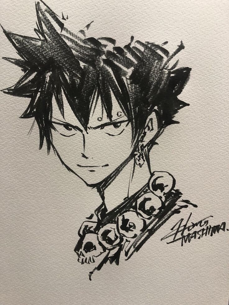 Educational authentic reference image (Monster Soul Hiro Mashima). — educational authentic (REAL) shikishi reference associated with Hiro Mashima