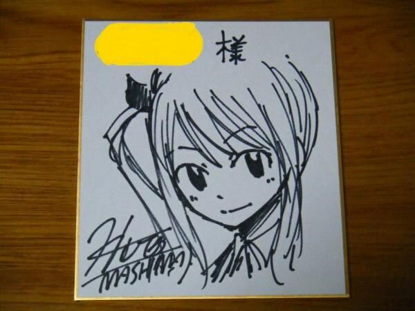 Educational authentic reference image (Hiro Mashima Appreciation Blog). — educational authentic (REAL) shikishi reference associated with Hiro Mashima
