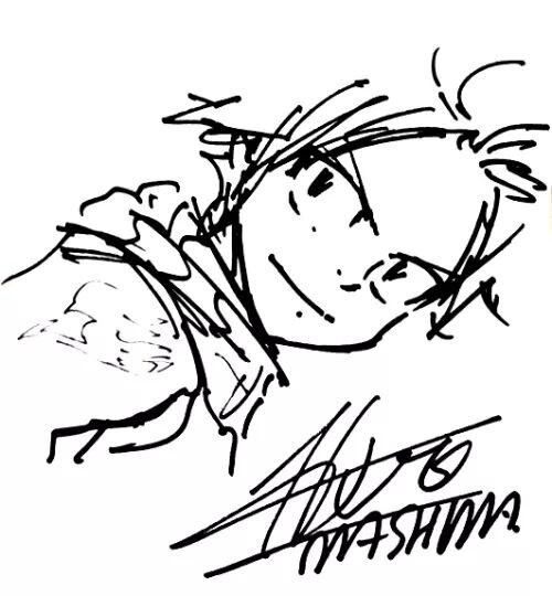Educational authentic reference image (Natsu Official Art(3)). — educational authentic (REAL) shikishi reference associated with Hiro Mashima
