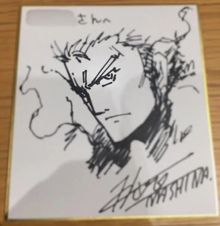 Educational authentic reference image (Laxus Dreyar(2)). — educational authentic (REAL) shikishi reference associated with Hiro Mashima