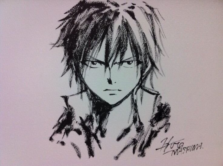 Educational authentic reference image (Hiro Mashima Sketches). — educational authentic (REAL) shikishi reference associated with Hiro Mashima