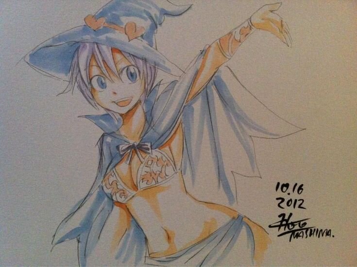Educational authentic reference image (Hiro Mashima Erza(1)). — educational authentic (REAL) shikishi reference associated with Hiro Mashima