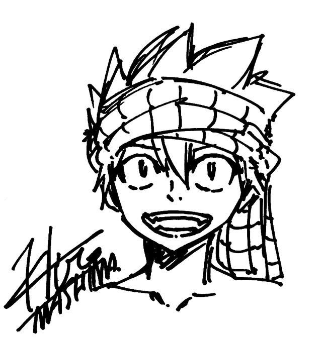 Educational authentic reference image (Natsu And Lucy Drawing). — educational authentic (REAL) shikishi reference associated with Hiro Mashima