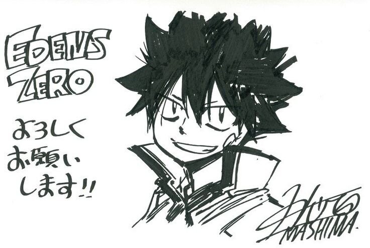 Educational authentic reference image (Edens Zero Fan Art Inspiration(1)). — educational authentic (REAL) shikishi reference associated with Hiro Mashima