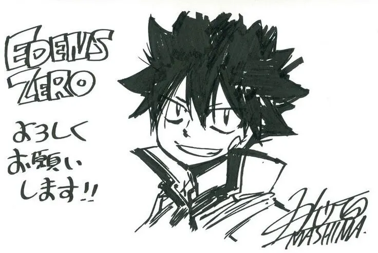 Educational authentic reference image (Edens Zero Fan Art Inspiration(1)). — educational authentic (REAL) shikishi reference associated with Hiro Mashima