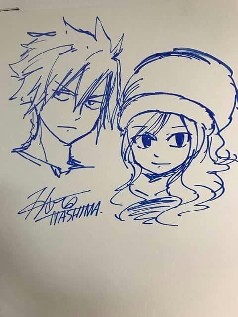 Educational authentic reference image (Nalu Hiro Mashima). — educational authentic (REAL) shikishi reference associated with Hiro Mashima