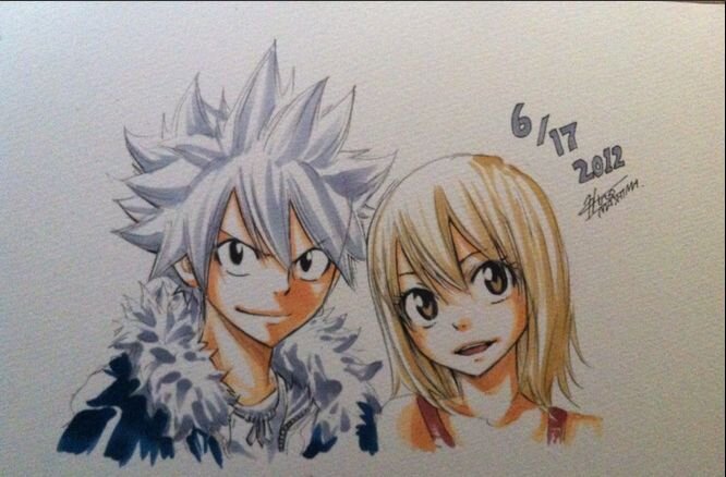 Educational authentic reference image (Fairy Tail Zeref And Mavis). — educational authentic (REAL) shikishi reference associated with Hiro Mashima