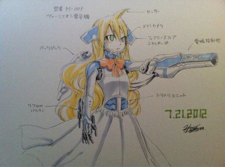 Educational authentic reference image (Fairy Tail Concept Art). — educational authentic (REAL) shikishi reference associated with Hiro Mashima