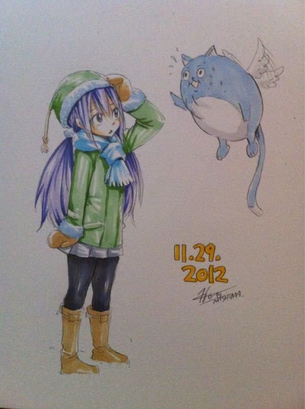 Educational authentic reference image (Hiro Mashima Art Nalu(3)). — educational authentic (REAL) shikishi reference associated with Hiro Mashima