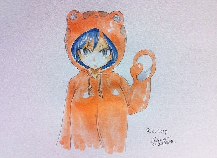 Educational authentic reference image (Wendy And Mystogan). — educational authentic (REAL) shikishi reference associated with Hiro Mashima