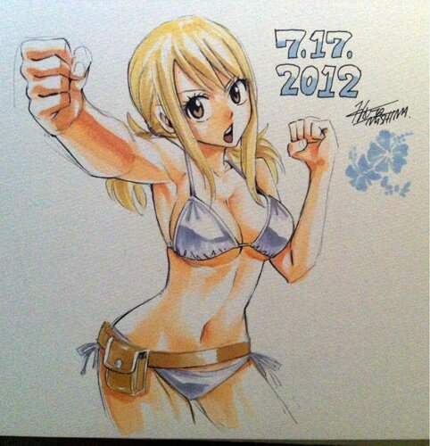 Educational authentic reference image (Fairy-Tail-Hiro-Mashima-002). — educational authentic (REAL) shikishi reference associated with Hiro Mashima