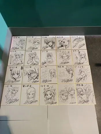 Educational authentic reference image (13347-v). — educational authentic (REAL) shikishi reference associated with Hiro Mashima