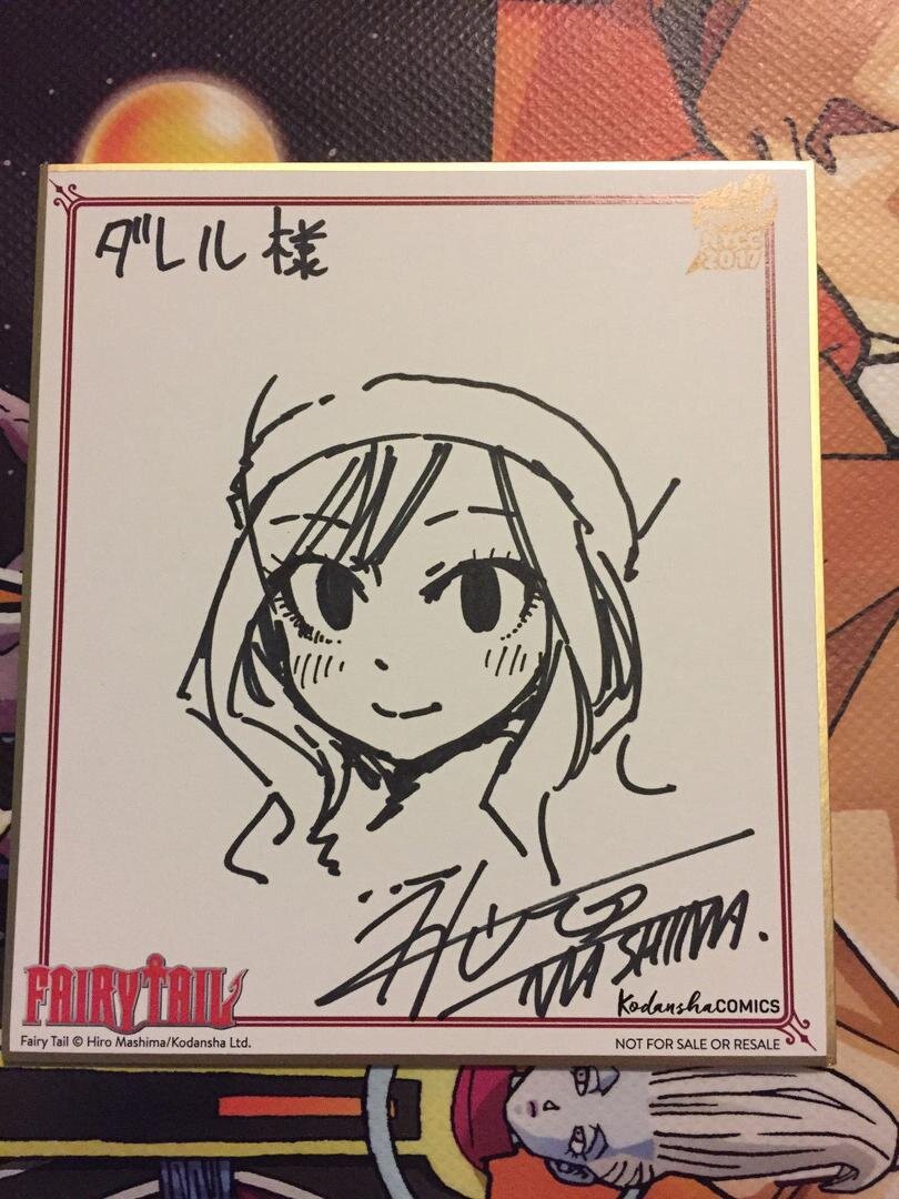 Educational authentic reference image (hiro-mashima-signed-mini-shikishi_1_f9a69e34fc8388a51a7f9e050739cf21). — educational authentic (REAL) shikishi reference associated with Hiro Mashima