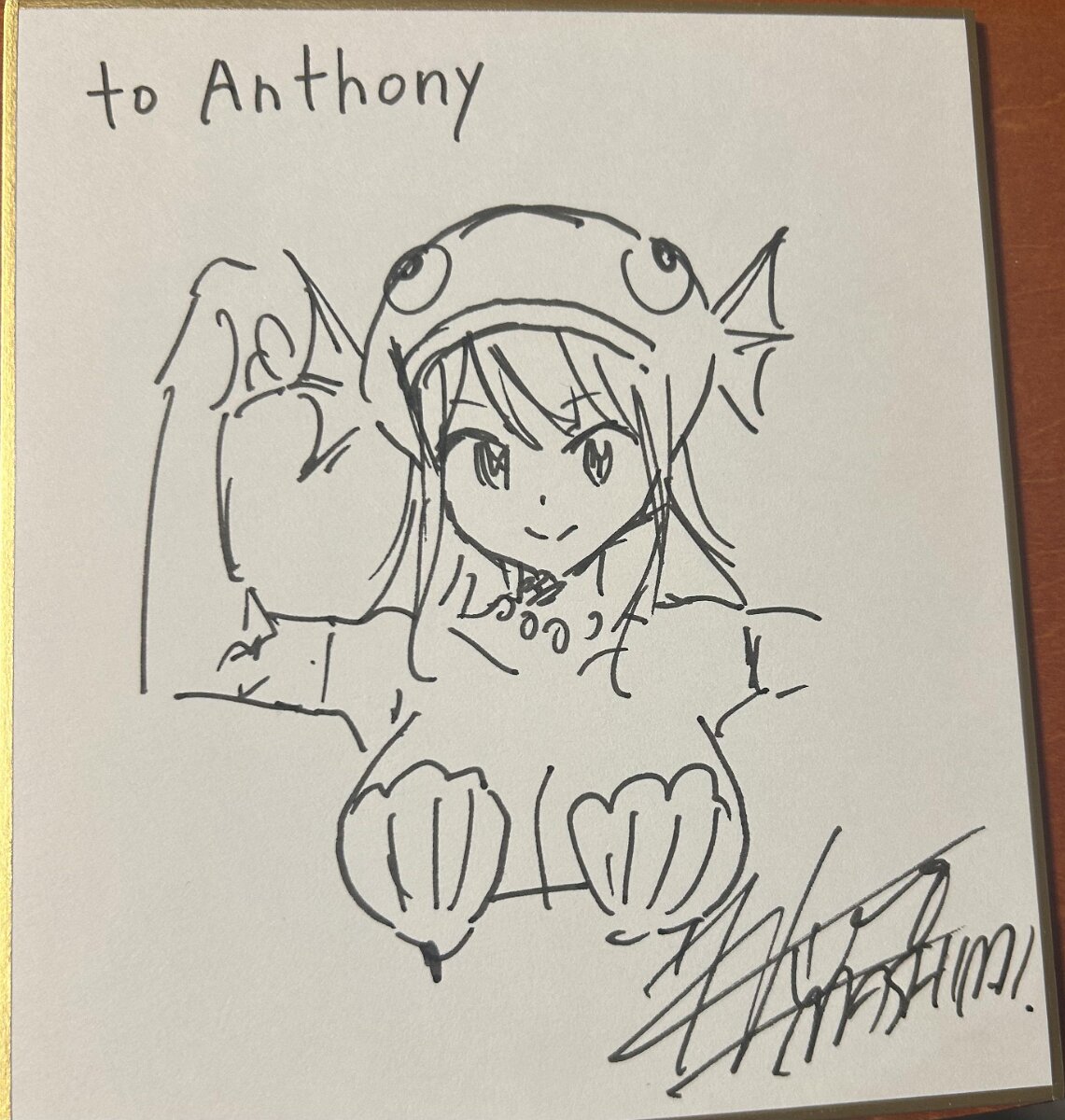 Educational authentic reference image (jfz1m79ysqwd1). — educational authentic (REAL) shikishi reference associated with Hiro Mashima