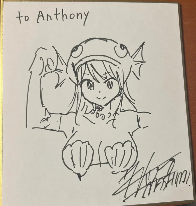 Educational authentic reference image (jfz1m79ysqwd1). — educational authentic (REAL) shikishi reference associated with Hiro Mashima