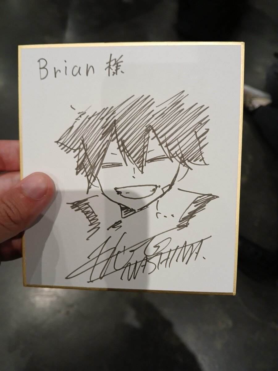 Educational authentic reference image (met-the-man-himself-hiro-mashima-over-nycc-this-weekend-v0-xh1hl57xm0wd1). — educational authentic (REAL) shikishi reference associated with Hiro Mashima