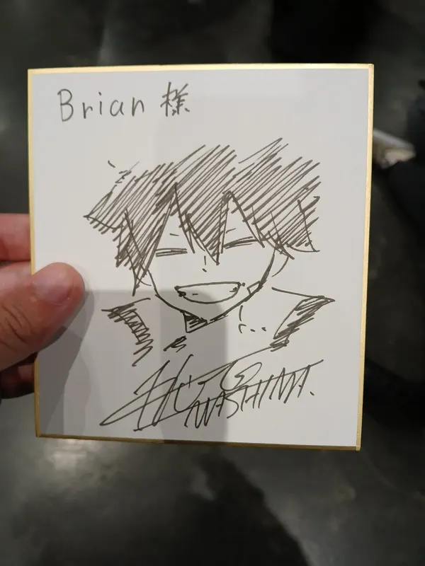 Educational authentic reference image (met-the-man-himself-hiro-mashima-over-nycc-this-weekend-v0-xh1hl57xm0wd1). — educational authentic (REAL) shikishi reference associated with Hiro Mashima