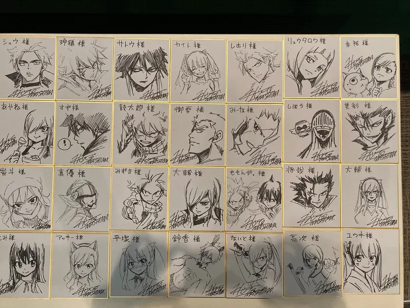 Educational authentic reference image (E_AnaaZVcAEj4xw). — educational authentic (REAL) shikishi reference associated with Hiro Mashima