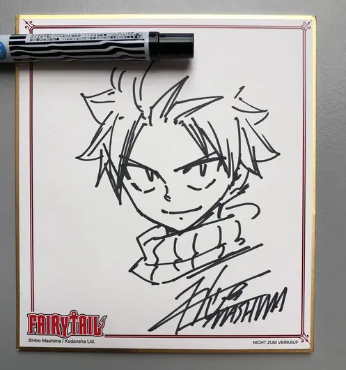 Educational authentic reference image (Screenshot 2025-12-02 at 03-00-36 真島 ヒロ 色紙 - Google Search). — educational authentic (REAL) shikishi reference associated with Hiro Mashima