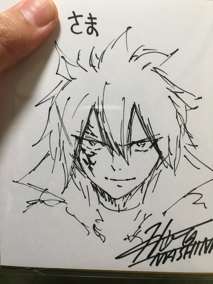 Educational authentic reference image (C8a7DW0UIAAQnrv). — educational authentic (REAL) shikishi reference associated with Hiro Mashima