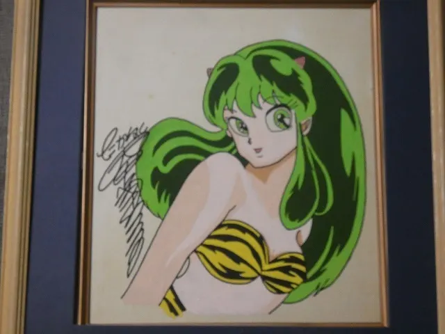 Educational counterfeit shikishi reference from YAHOO_AUCTIONS listing — associated with Rumiko Takahashi. Non-commercial authenticity study. — educational counterfeit (FAKE) shikishi reference associated with Rumiko Takahashi